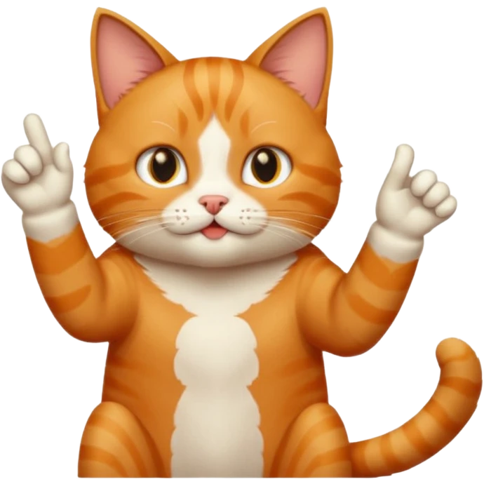 cat flipping me off emoji