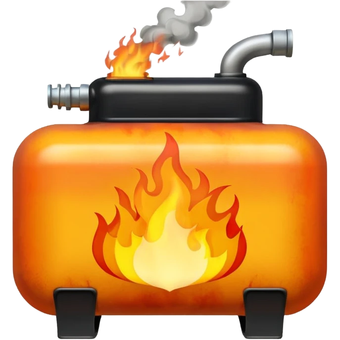 gas tank on fire emoji
