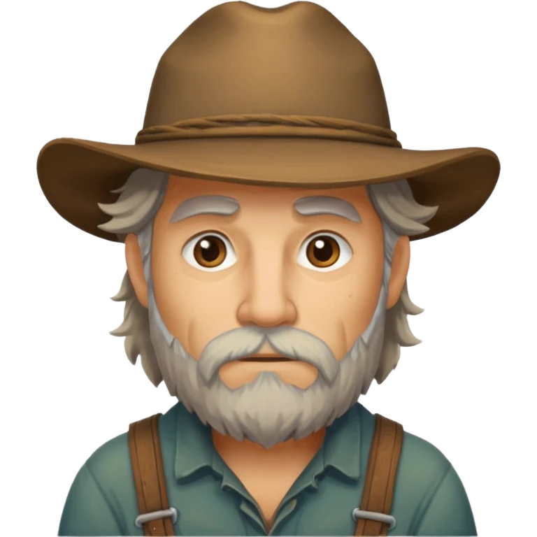 Zander as a grizzled mountain man emoji