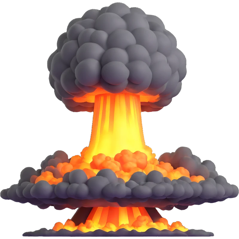 nuclear explosion emoji
