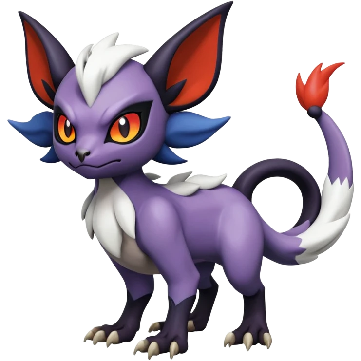 Litten-Absol-Noibat-Noivern-Hybrid (Full body) emoji