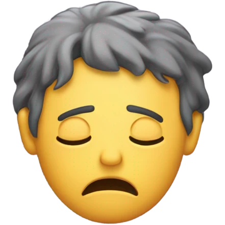 exhausted emoji