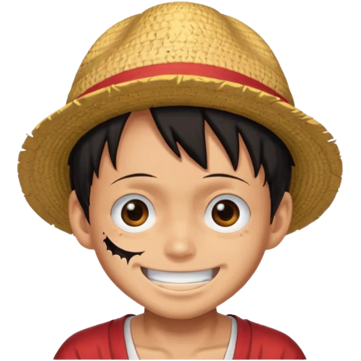 Luffy with scar emoji
