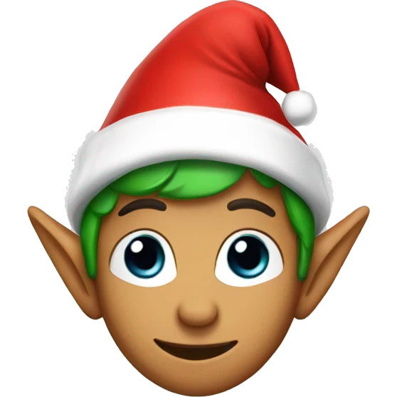 elf with santa hat  emoji