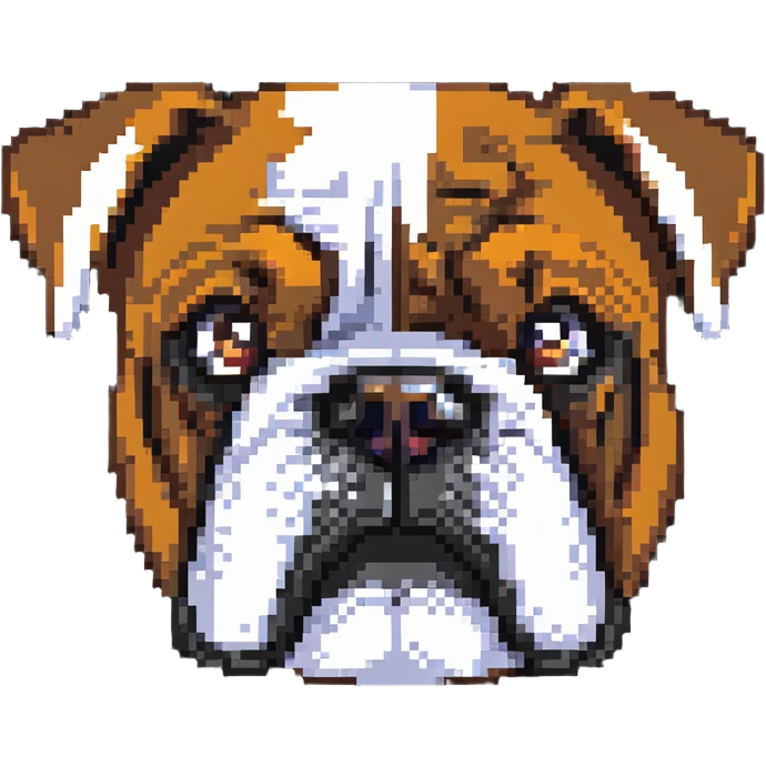 bulldog face emoji
