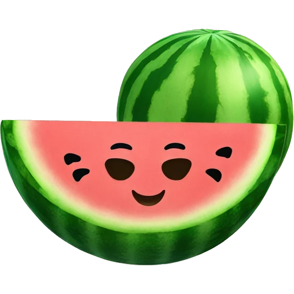 watermelon with sunglassess emoji