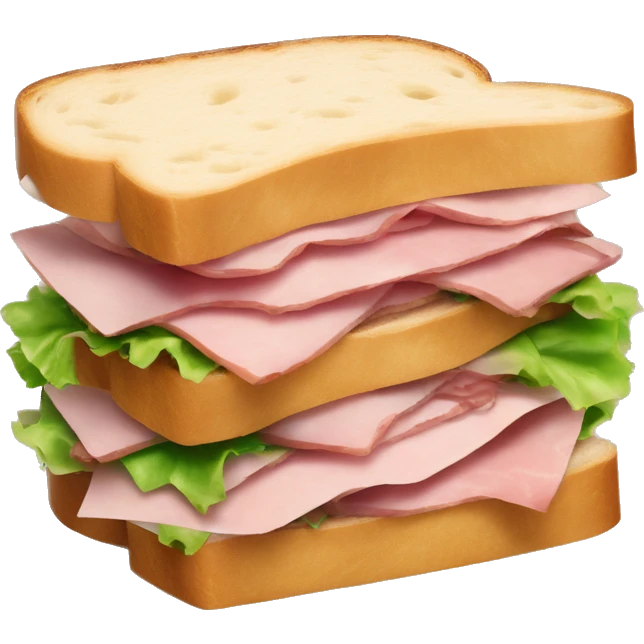 ham and swiss sandwich rapped in paper emoji