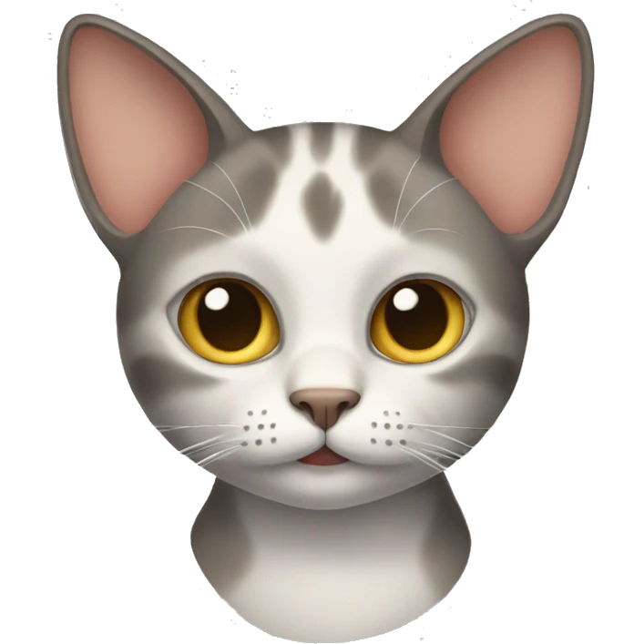 Cat with big ears emoji