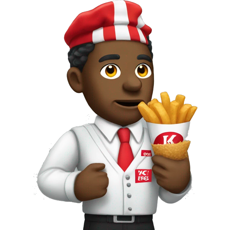 kfc capitalist want desperately for money emoji