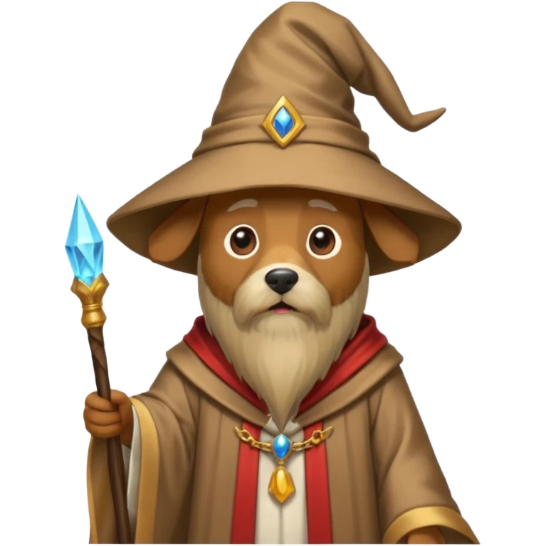 Dog wizard emoji