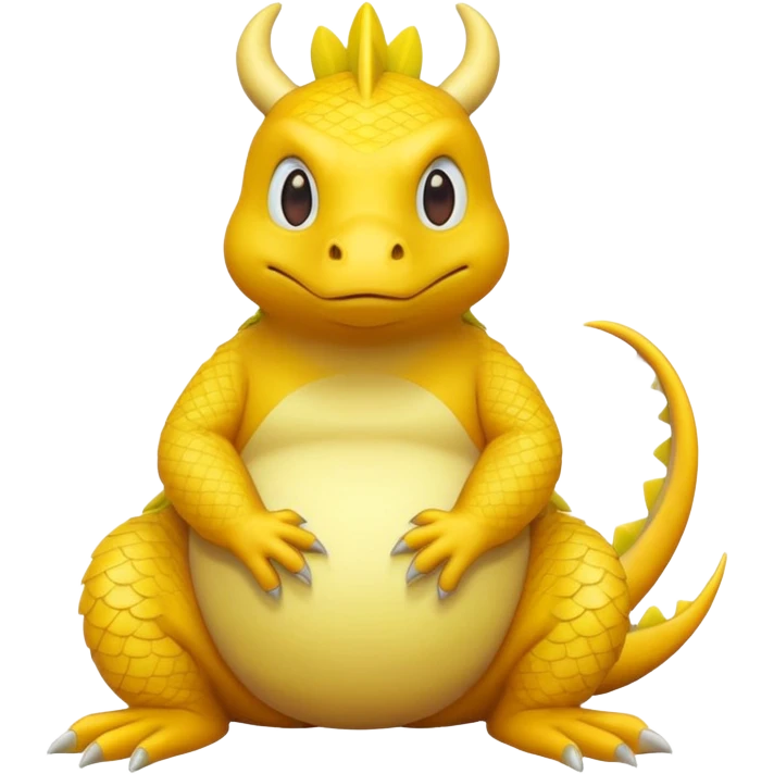 Draw a dragon that has his hands on. His head (confused?) like psyduck and a head tilted emoji