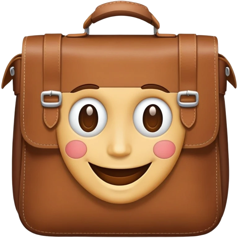bag with a face on it emoji