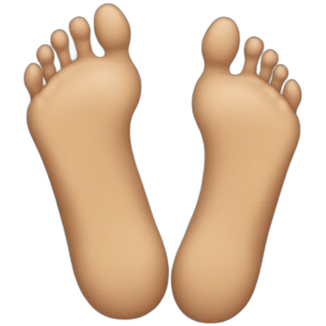 beautiful foot emoji