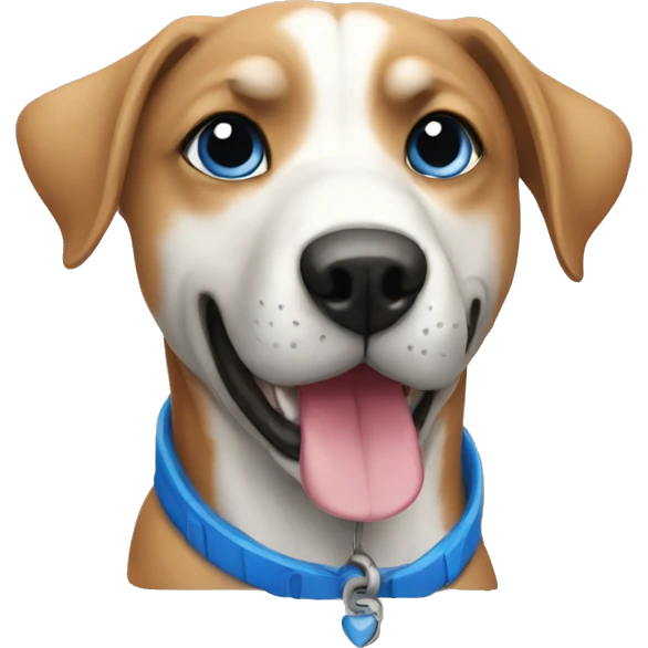 Perro azul emoji