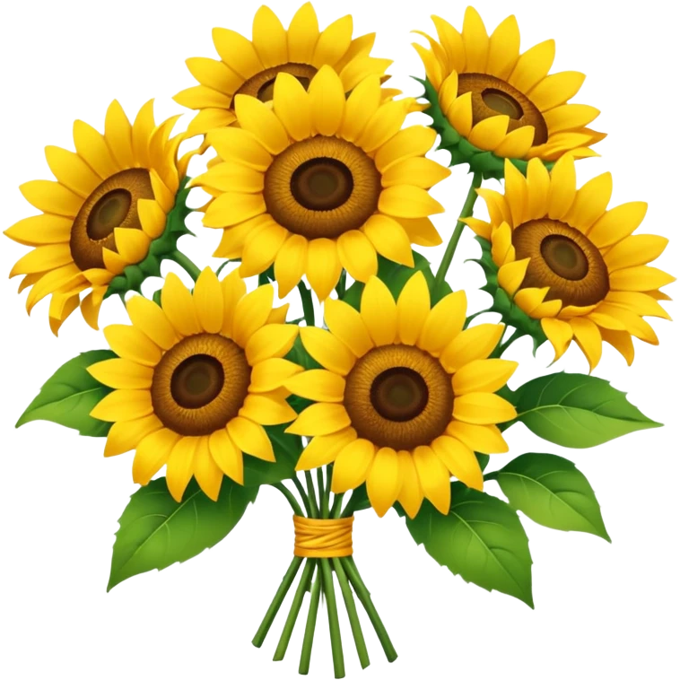 Flower Bouquets, Sunflower
 emoji