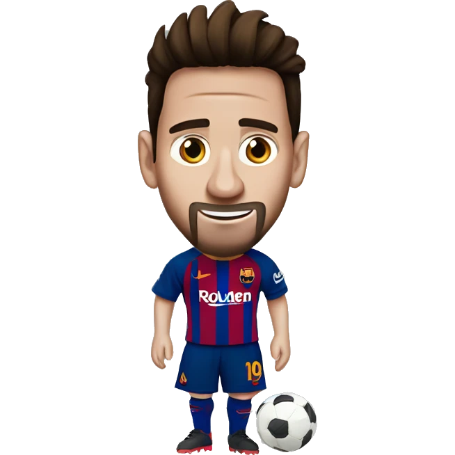 messi de barcelona emoji