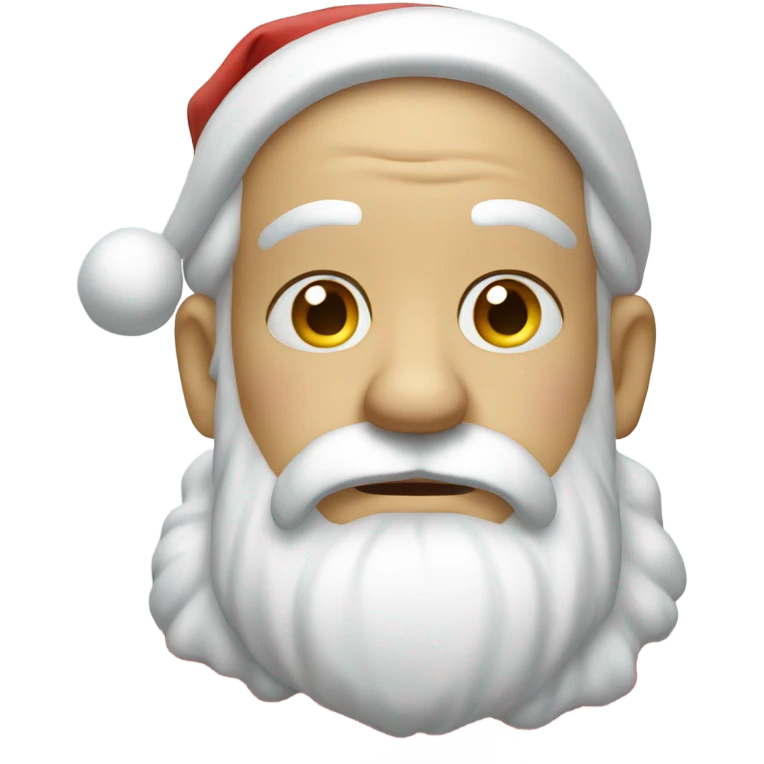 A sad Santa Claus  emoji