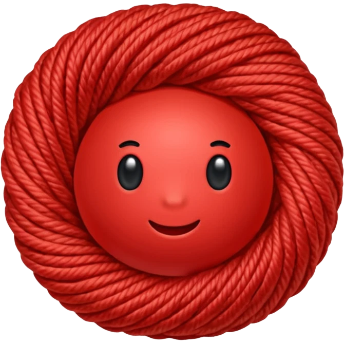 red ball of yarn emoji