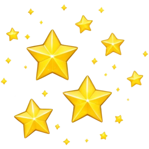 Yellow sparkle emoji