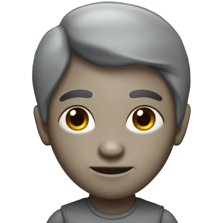 alien grays full gray body front view emoji