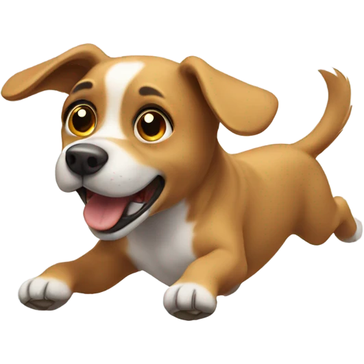 Dog flying emoji