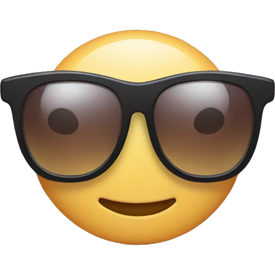 cute sunglasses emoji