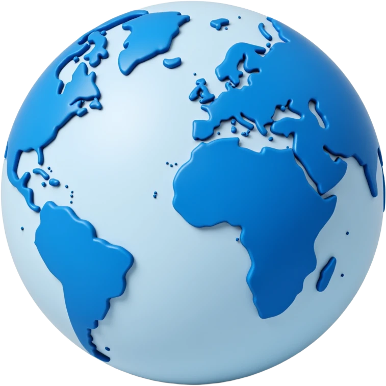 blue globe emoji