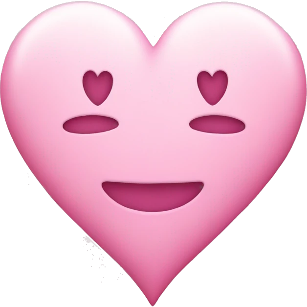 Pink pastel heart emoji