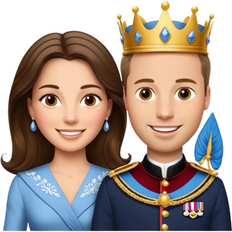 Princess, Kate and Prince William emoji