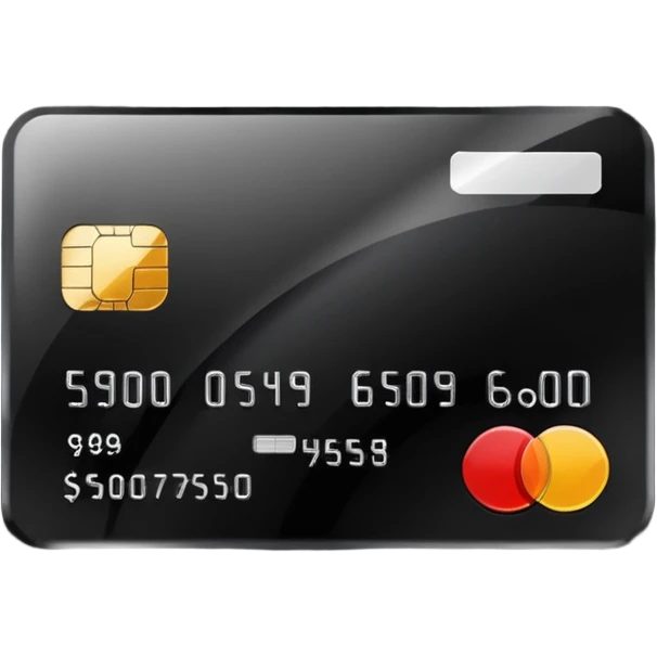 black credit card, no text, no numbers emoji
