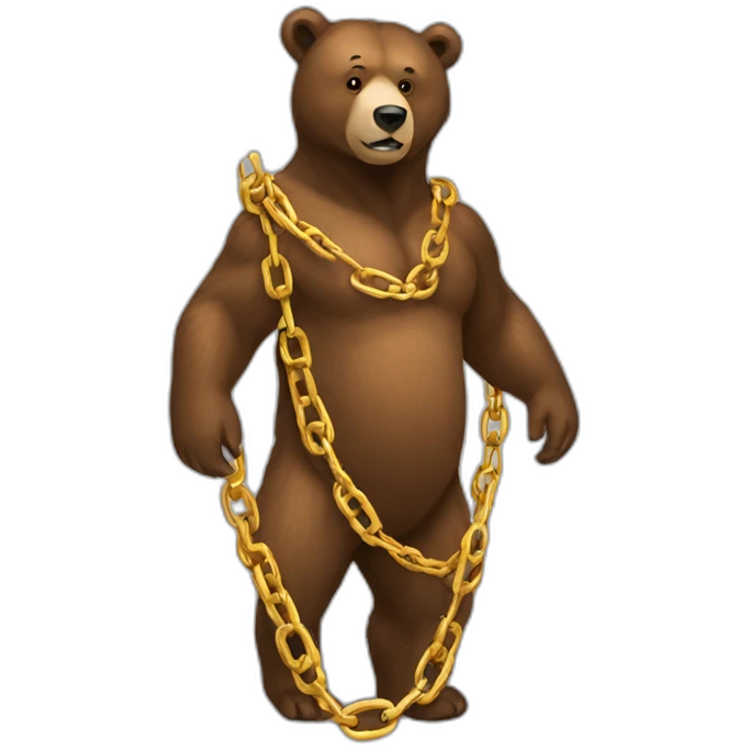 bear-chain emoji