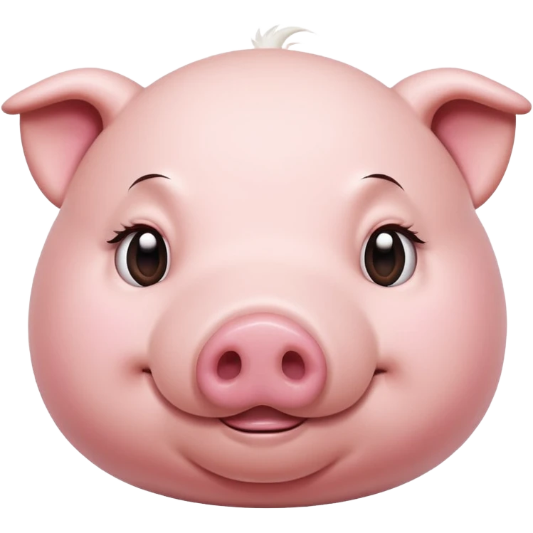 Female Pig with Big Stomach and Lazy emoji