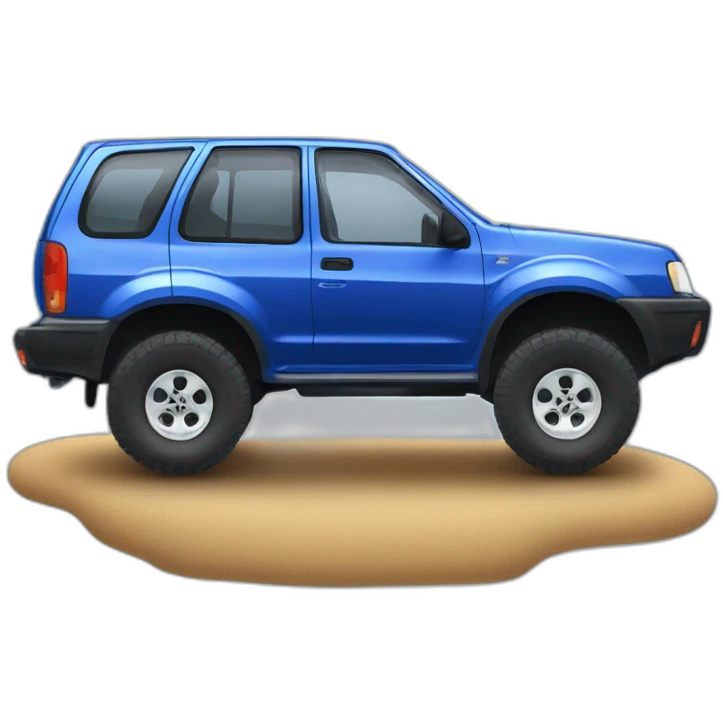 blue 1997 nissan terrano II 4x4 truck emoji