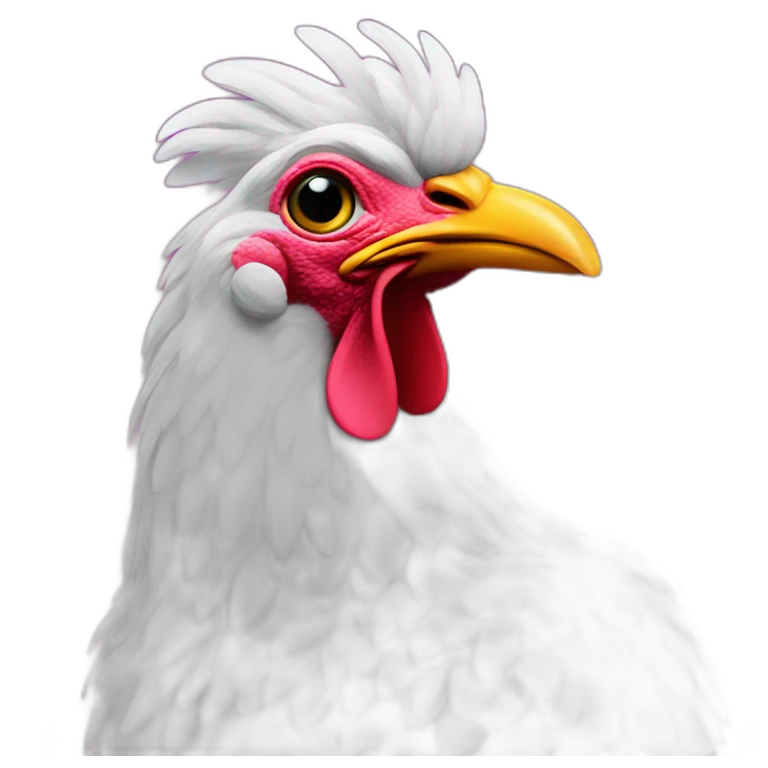 Miami vice chicken emoji
