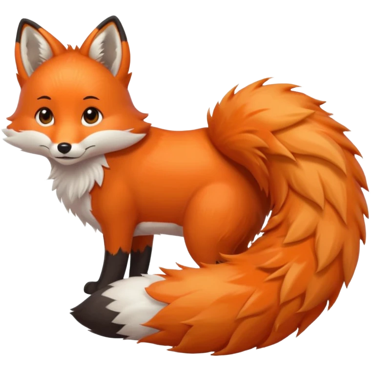 big fox tail emoji