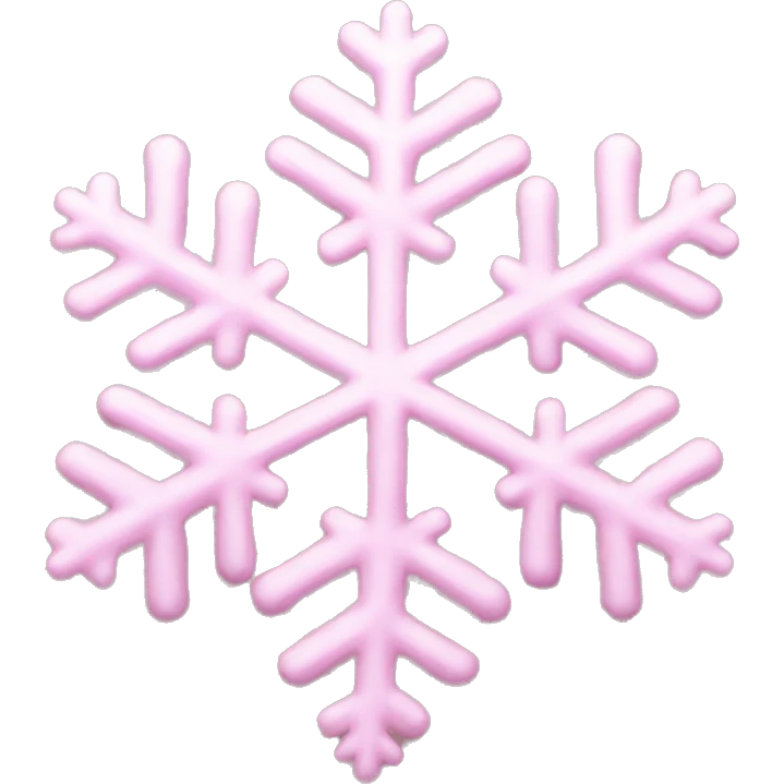 pastel pink snowflake  emoji