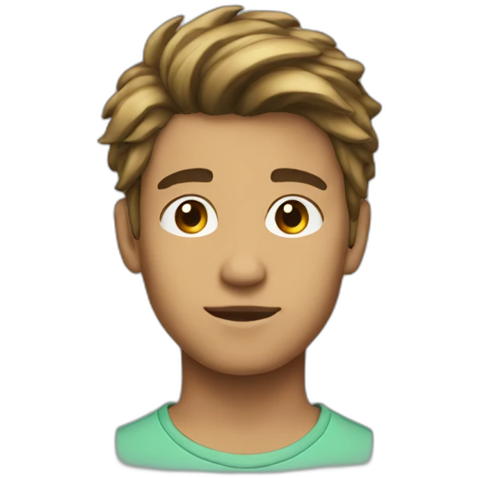 A decent 20 year old boy with a good hairstyle emoji