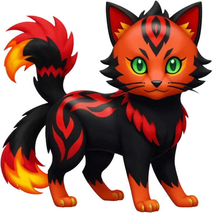 Liepard-Litten-Sprigatito-Pokémon-fusion-creature (full body) emoji