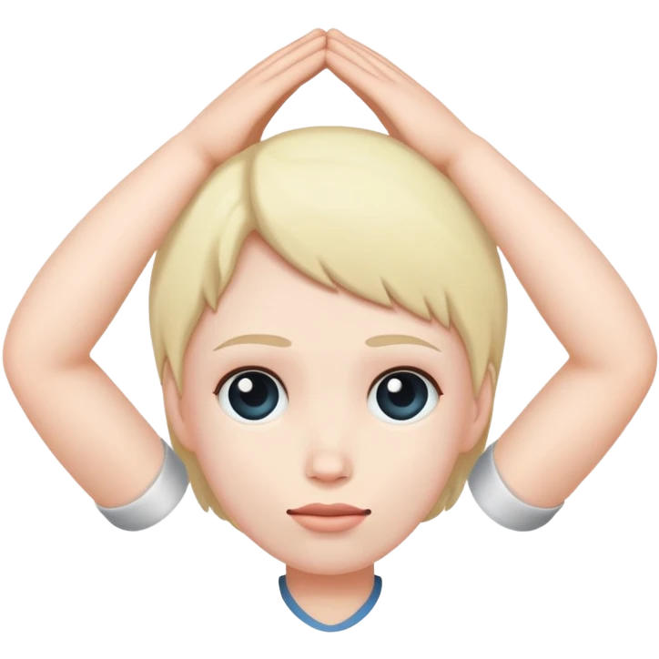 Hand over head  emoji