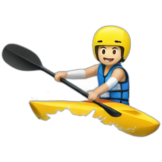 Kayak slalom emoji