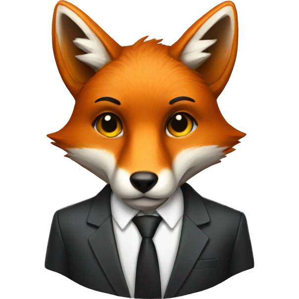 Fox in suit emoji