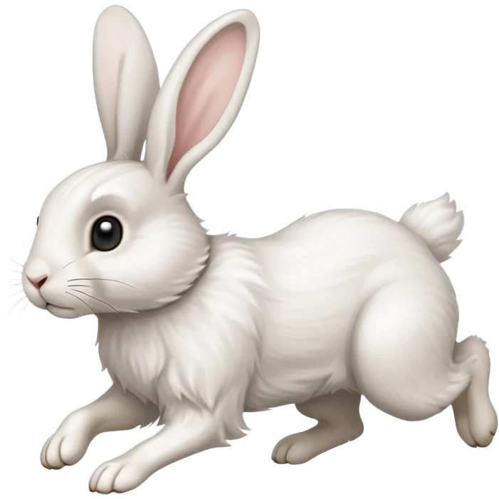 a running Rabbit emoji
