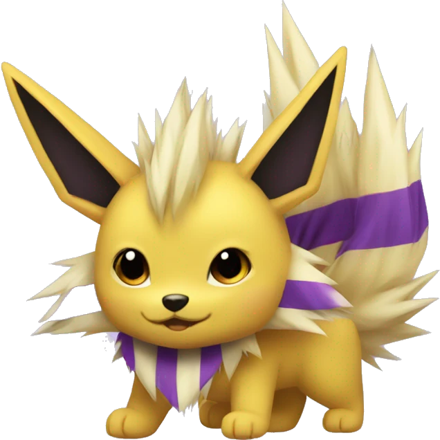 Jolteon with purple stripes emoji