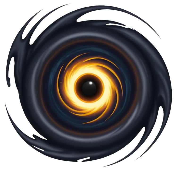 Black hole emoji