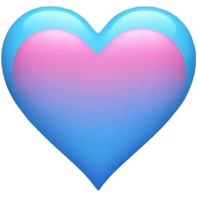 pink and blue heart  emoji