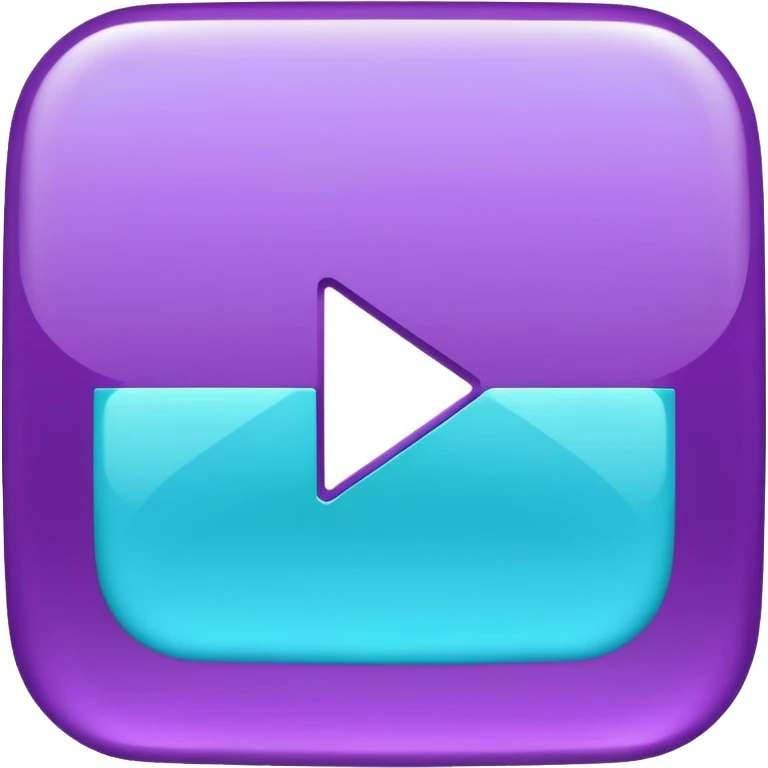 Purple and Cian Symbol youtube app emoji