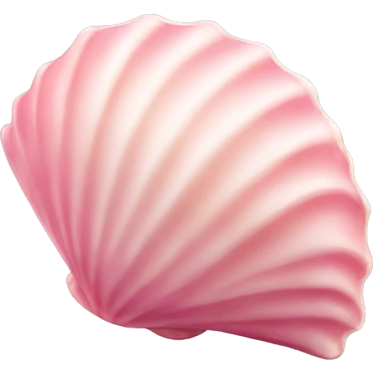 Pink seashell emoji
