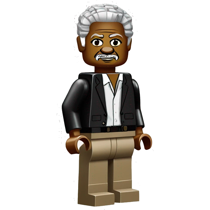 MORGAN FREEMAN lego full body emoji