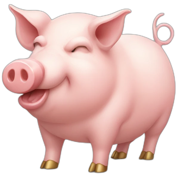 Pig work for gold emoji