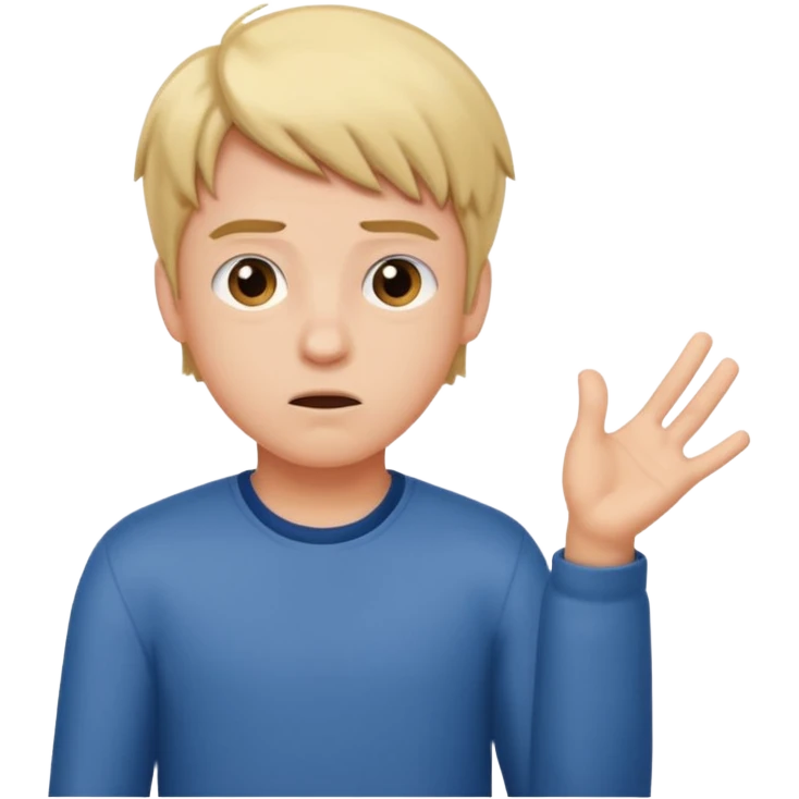 student shrugging his shoulders emoji